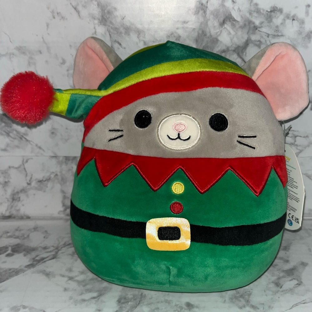 Christmas Squishmallows Misty The Mouse Elf 8” Holiday Plush! New